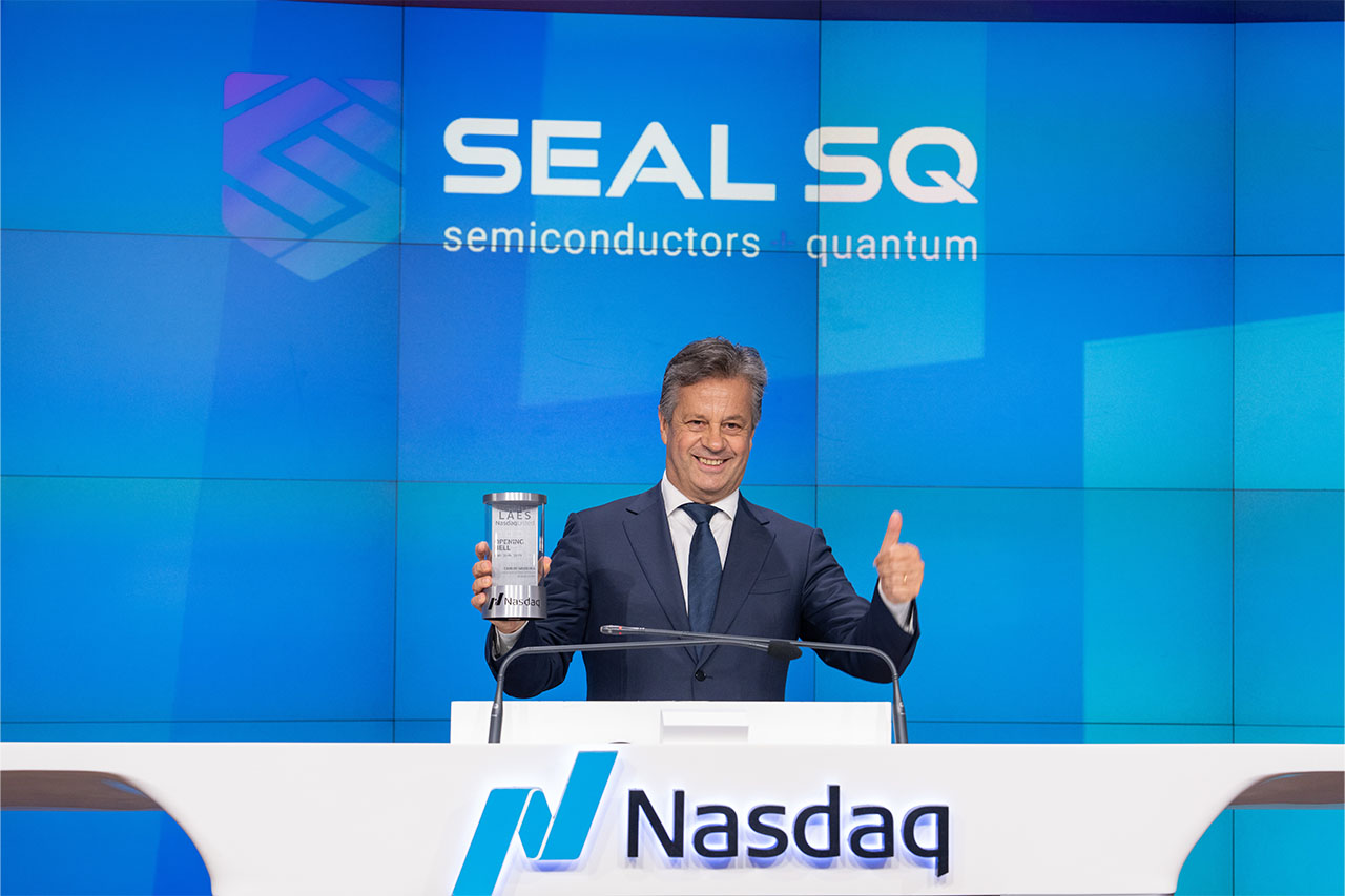 SEALSQ LAES Nasdaq ceremony team